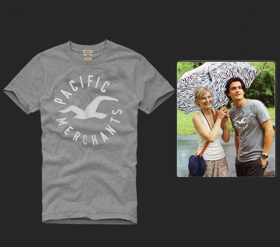 Hollister Hombres De Cuello Redondo Con Gente Fotos Corto Remera HCO4308